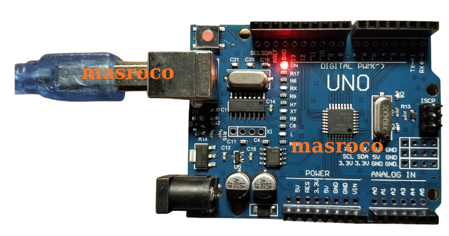 Arduino UNO R3 DIP (CH340G) + USB Kablo ve Header Hediyeli | Masroco