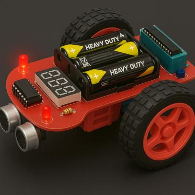 MASROKİT-H-9919 ULTRASONİK SENSÖRLÜ HAZIR ROBOTİK EĞİTİM KİTİ