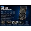 ESP-32 WiFi + Bluetooth Geliştirme Kartı Type-C (38 Pin, Siyah PCB, USB Kablo Dahil)