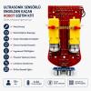 MASROKİT U2L-7716 Ultrasonik Sensörlü Engelden Kaçan Robot Eğitim Kiti (Sarı Motorlu)
